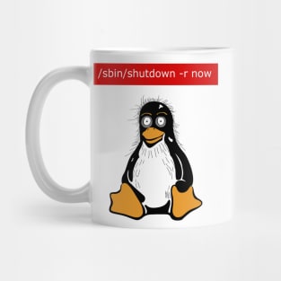 Funny Linux users! Reboot command T-Shirt! Mug